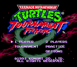   TEENAGE MUTANT NINJA TURTLES - TOURNAMENT FIGHTERS